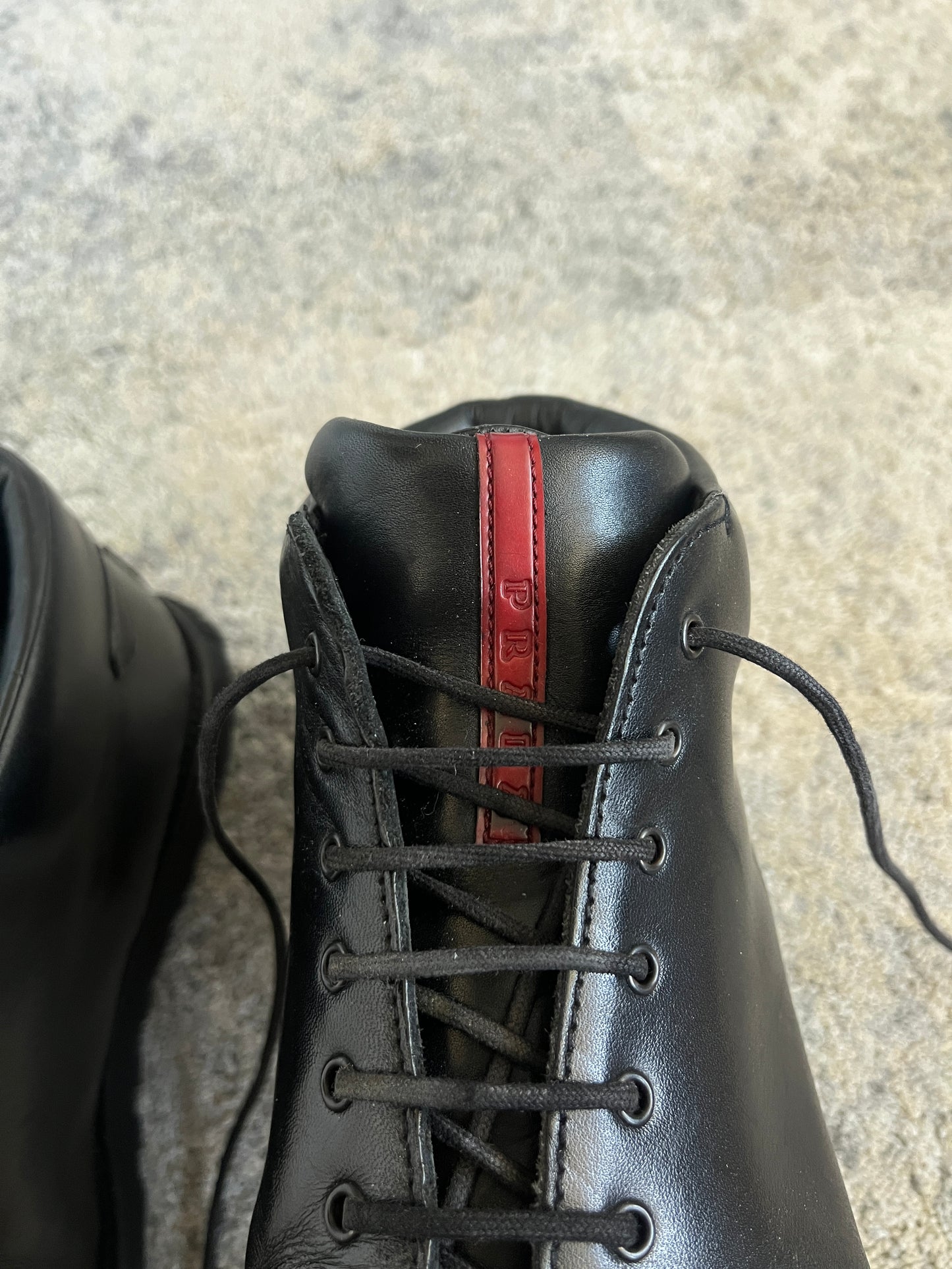 Prada 2000's leather hiking boots