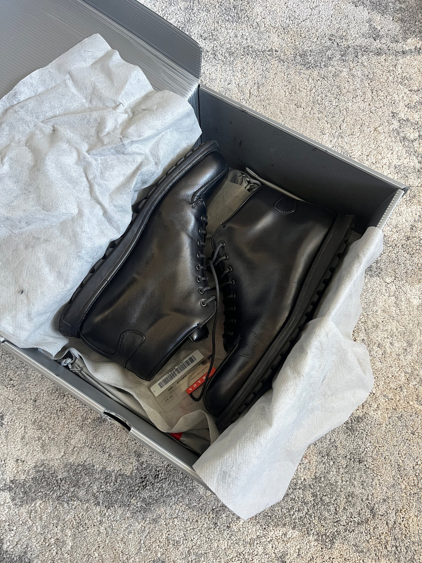 Prada 2000's leather hiking boots