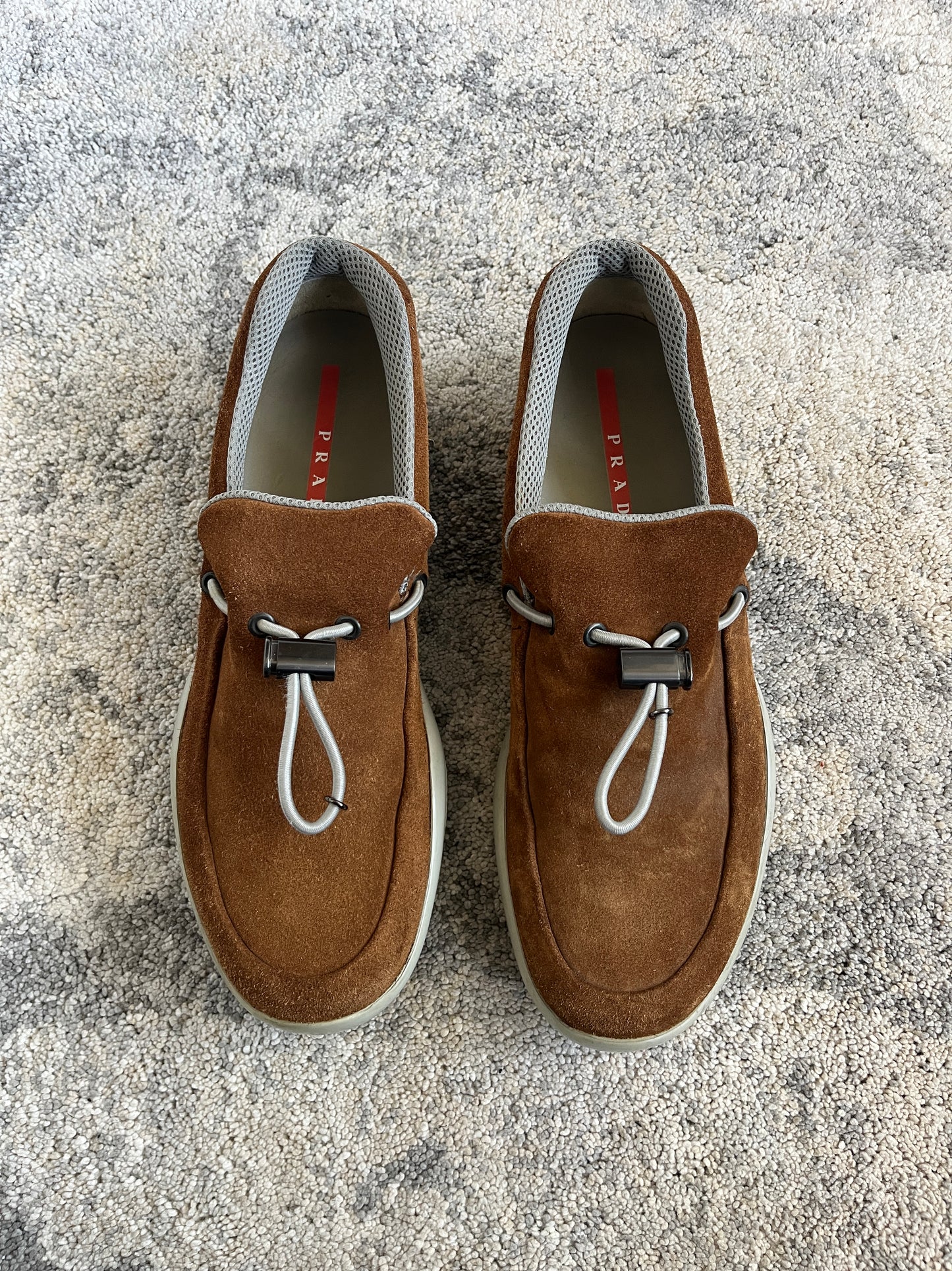 Prada SS1999 suede loafers