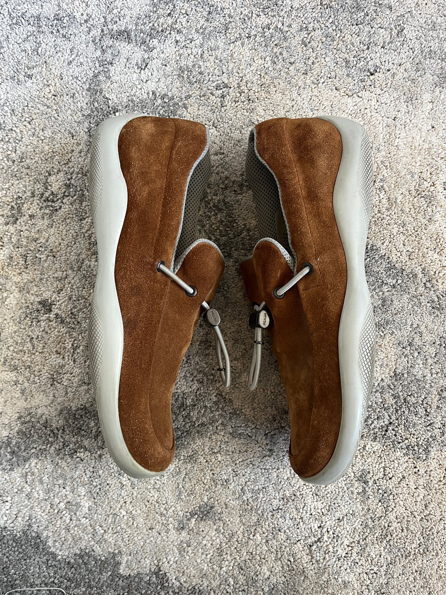 Prada SS1999 suede loafers
