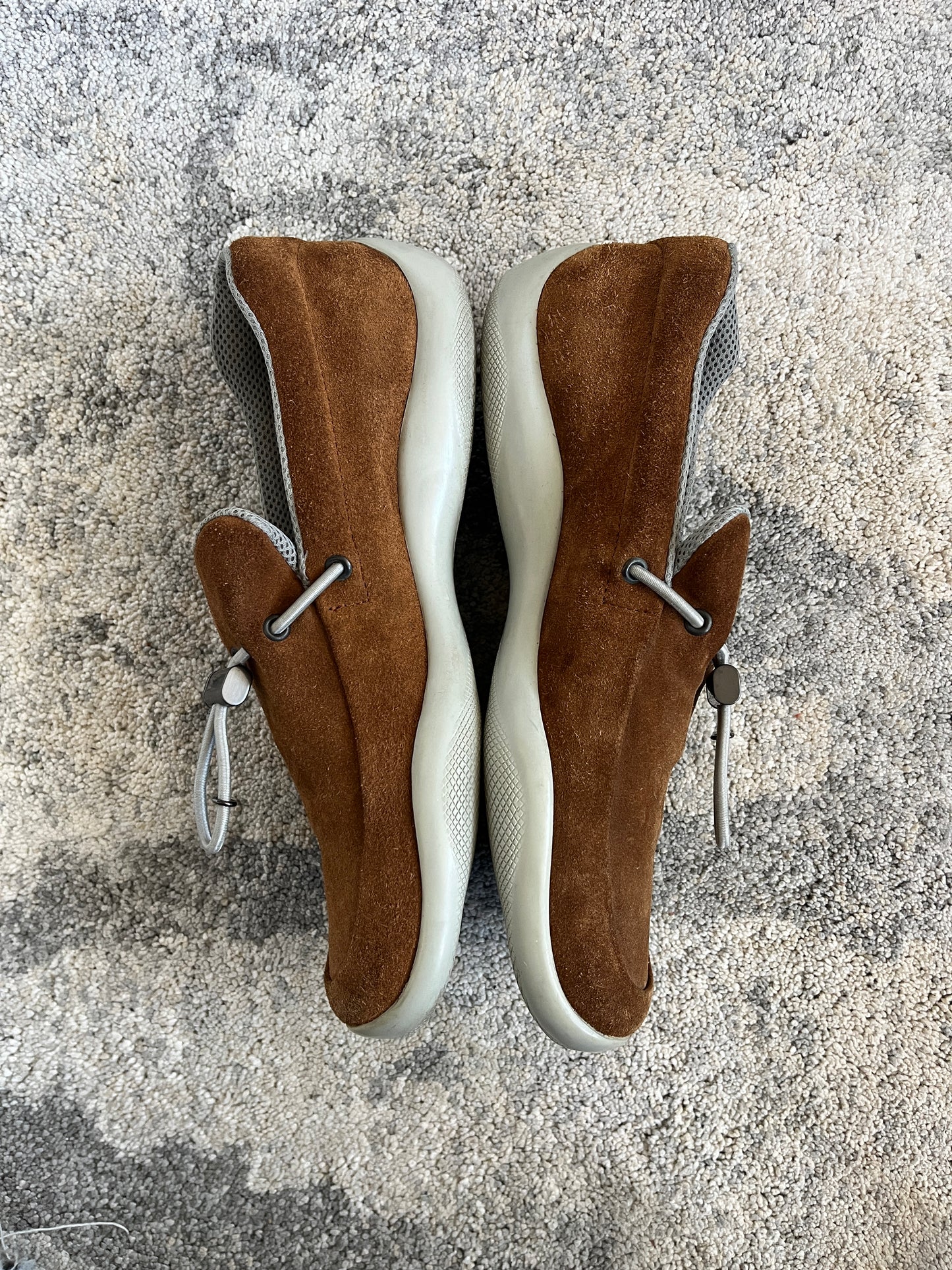 Prada SS1999 suede loafers