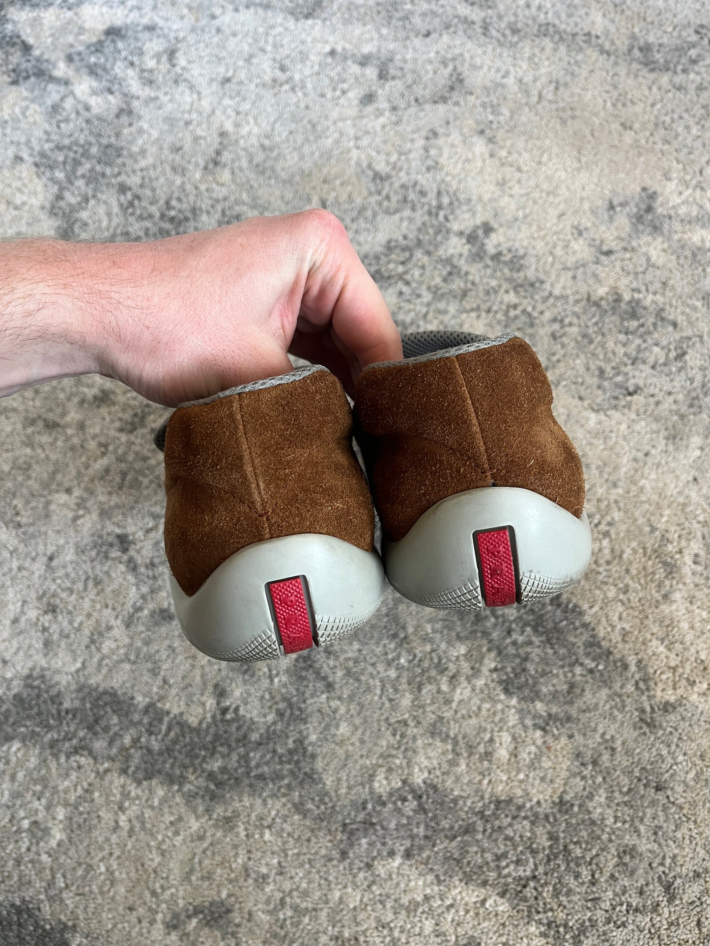 Prada SS1999 suede loafers