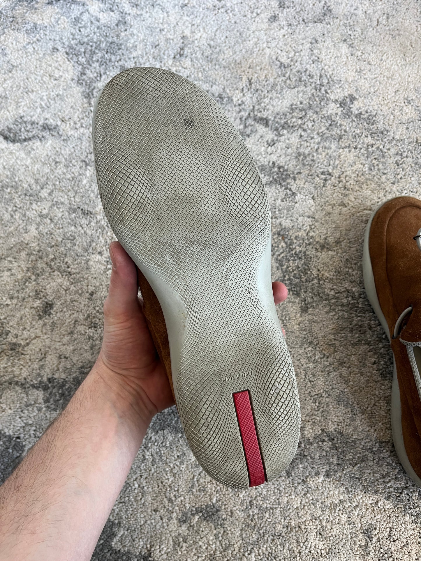 Prada SS1999 suede loafers