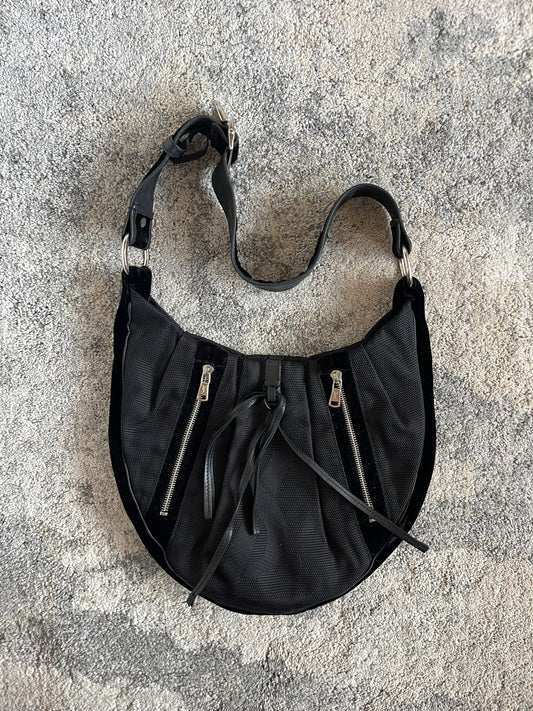 Yves Saint Laurent 2000's nylon & velvet bag