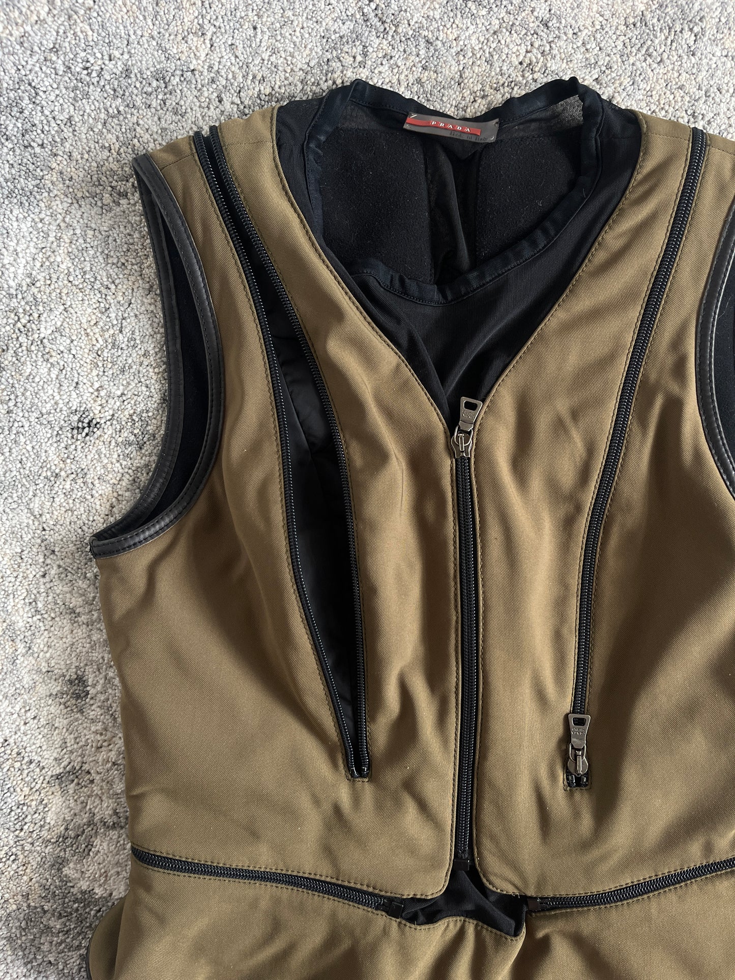 Prada FW1999 sport nylon & fleece vest