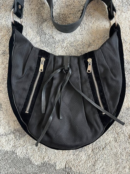 Yves Saint Laurent 2000's nylon & velvet bag
