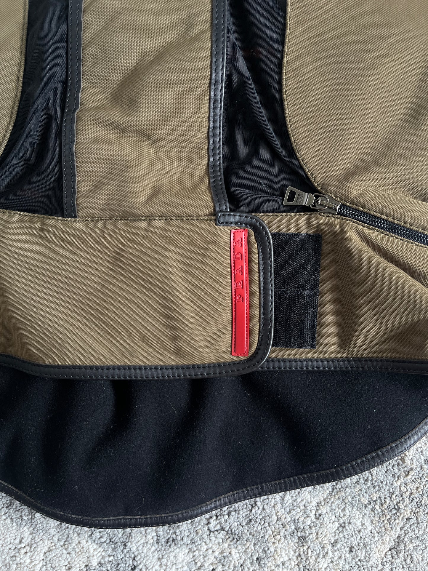 Prada FW1999 sport nylon & fleece vest