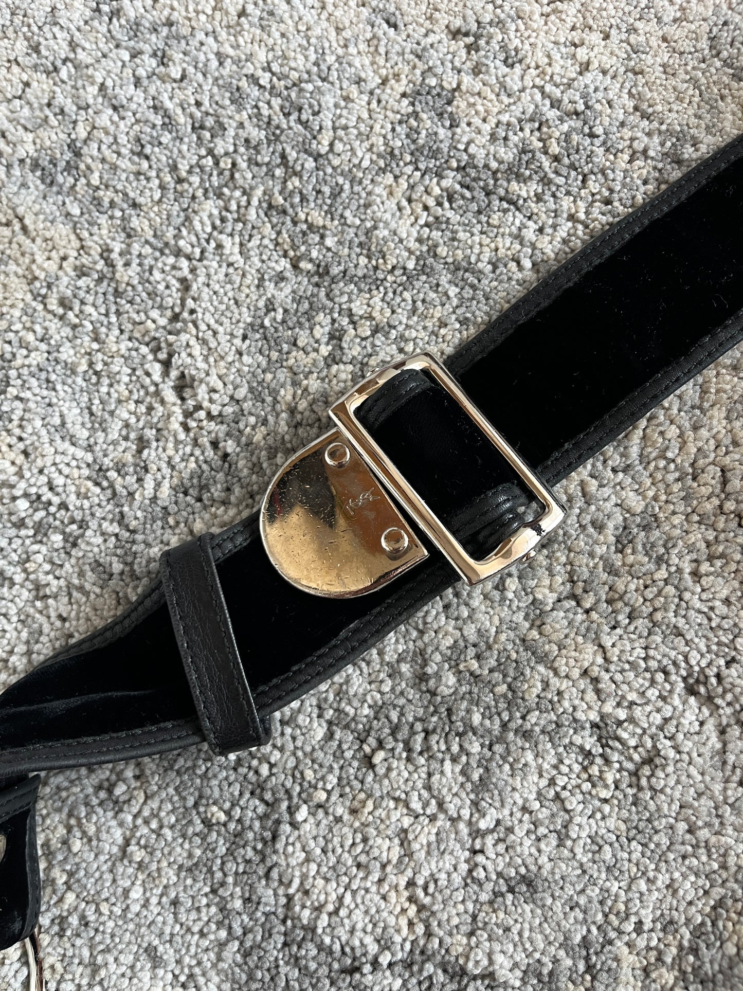 Yves Saint Laurent 2000's nylon & velvet bag