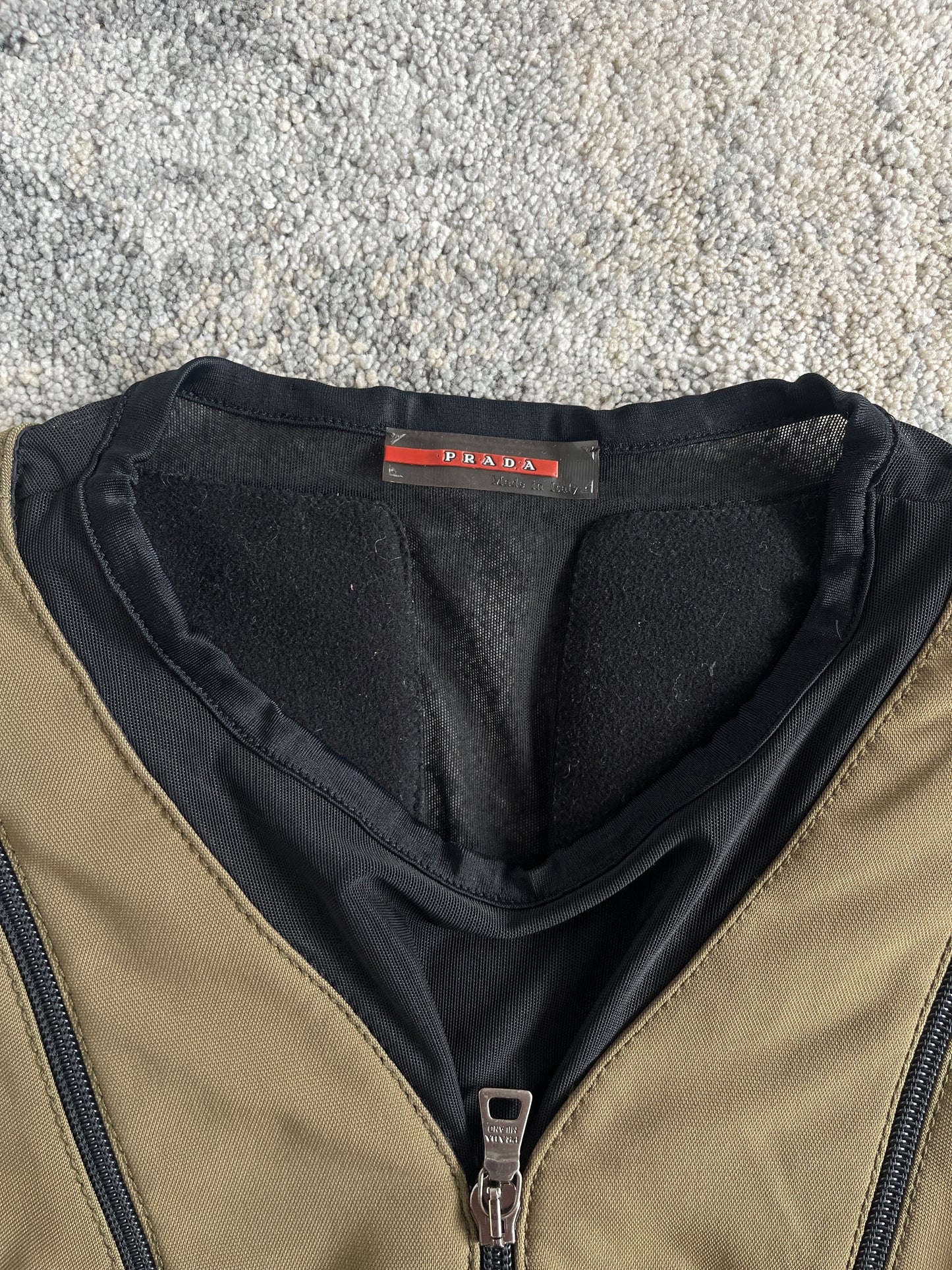 Prada FW1999 sport nylon & fleece vest