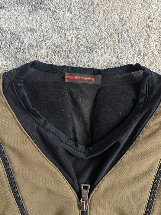 Prada FW1999 sport nylon & fleece vest