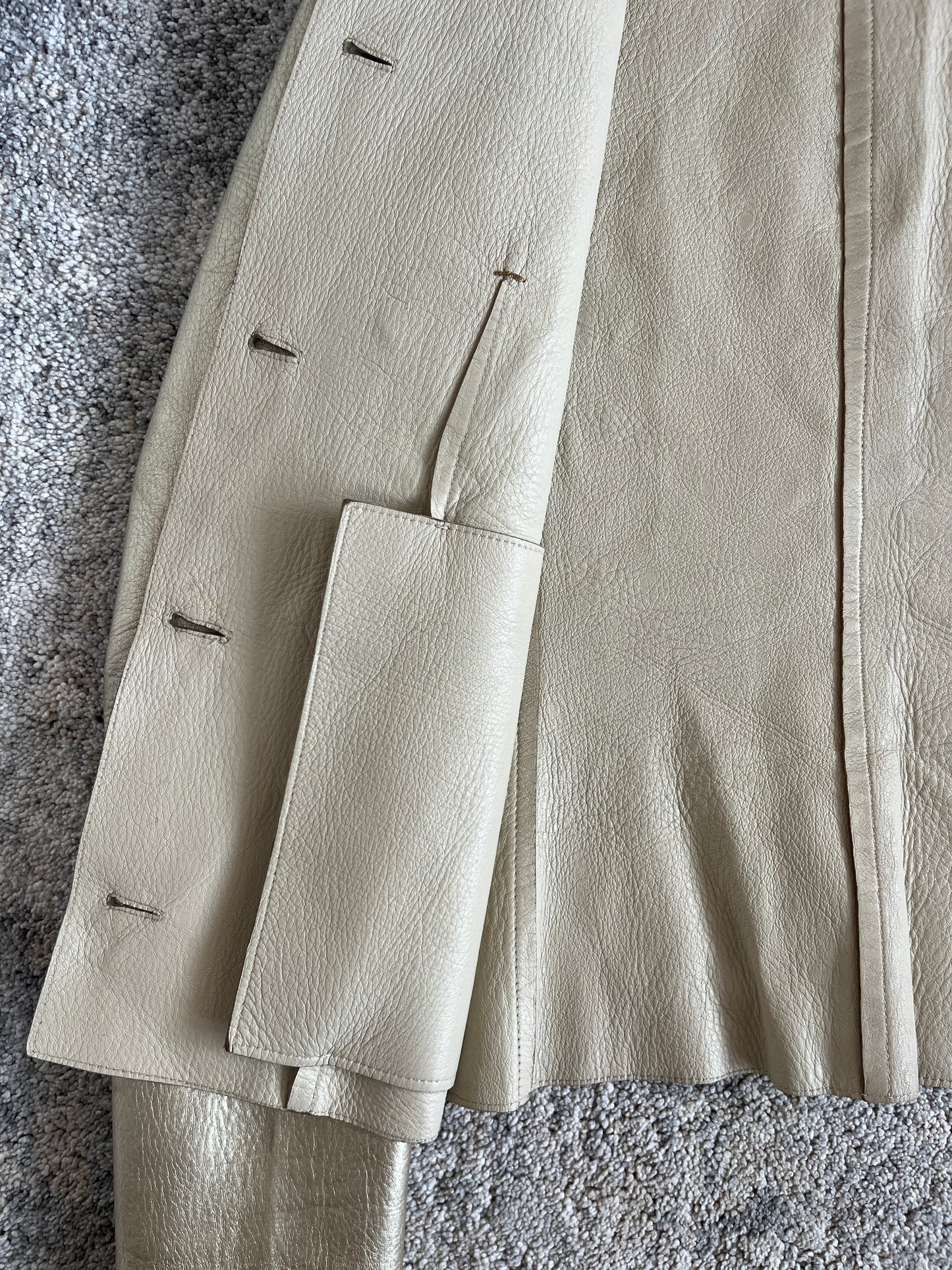 Prada FW2000 gold leather jacket