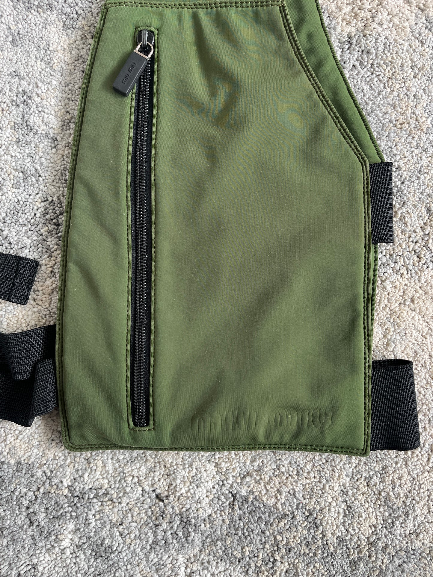 Miu Miu SS1999 neoprene chest rig