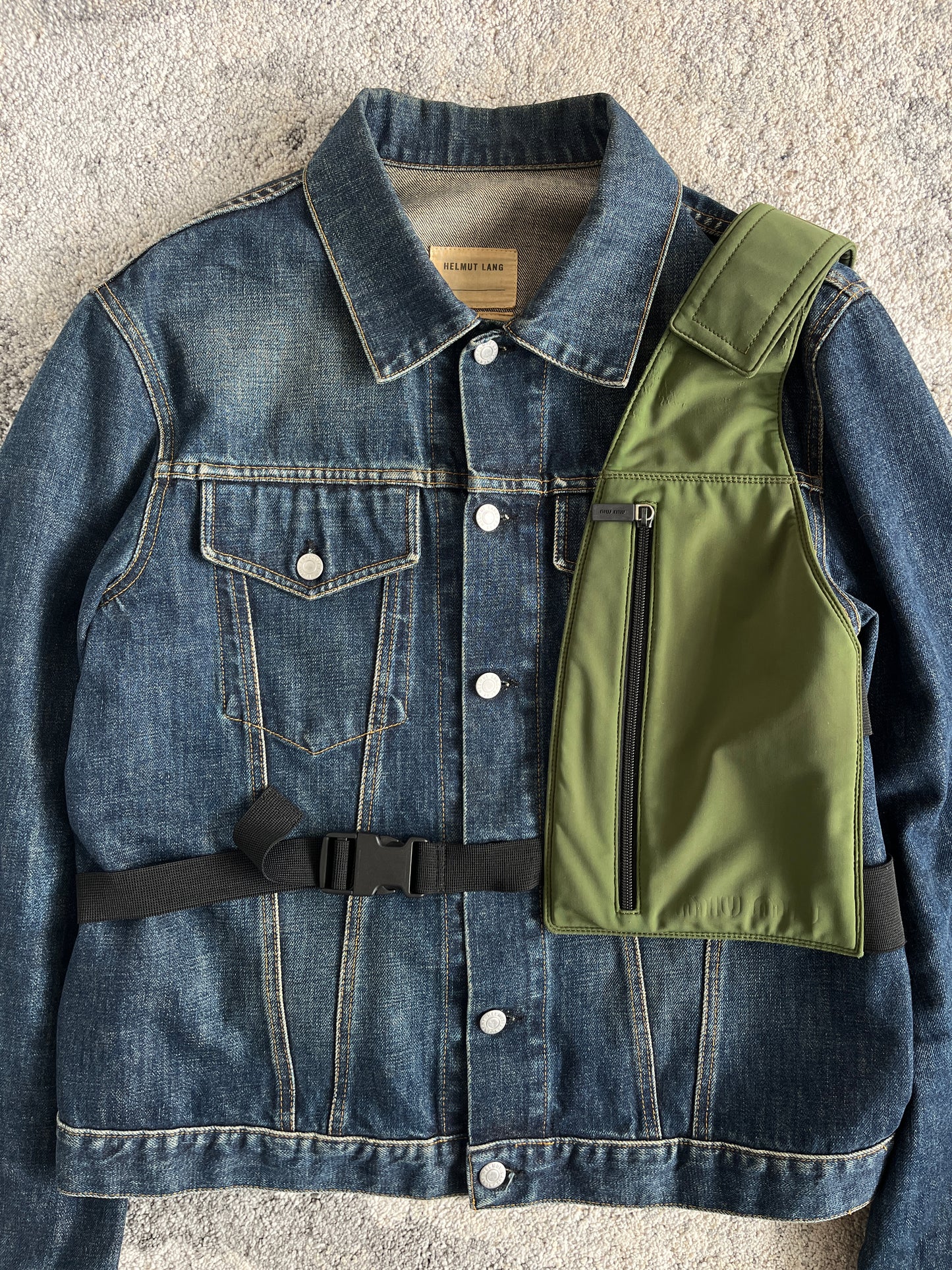 Miu Miu SS1999 neoprene chest rig