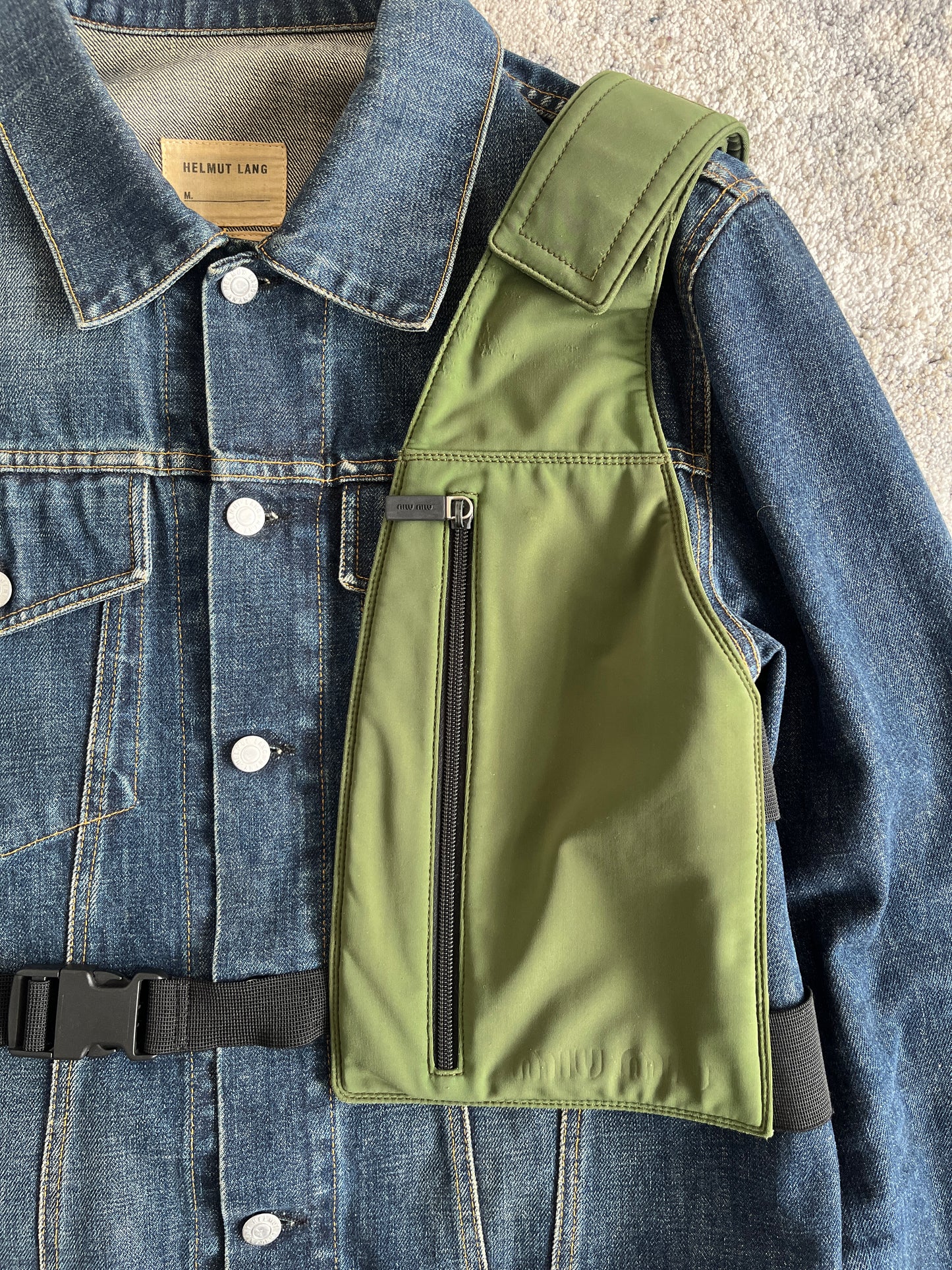 Miu Miu SS1999 neoprene chest rig
