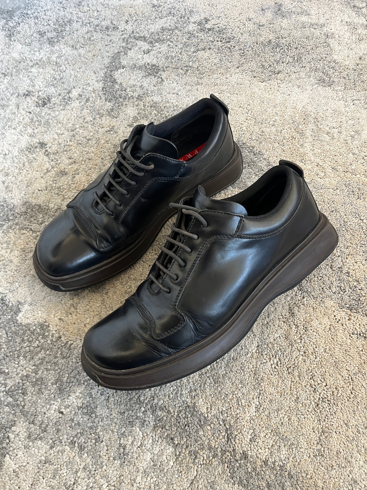 Prada SS2000 leather golf shoes