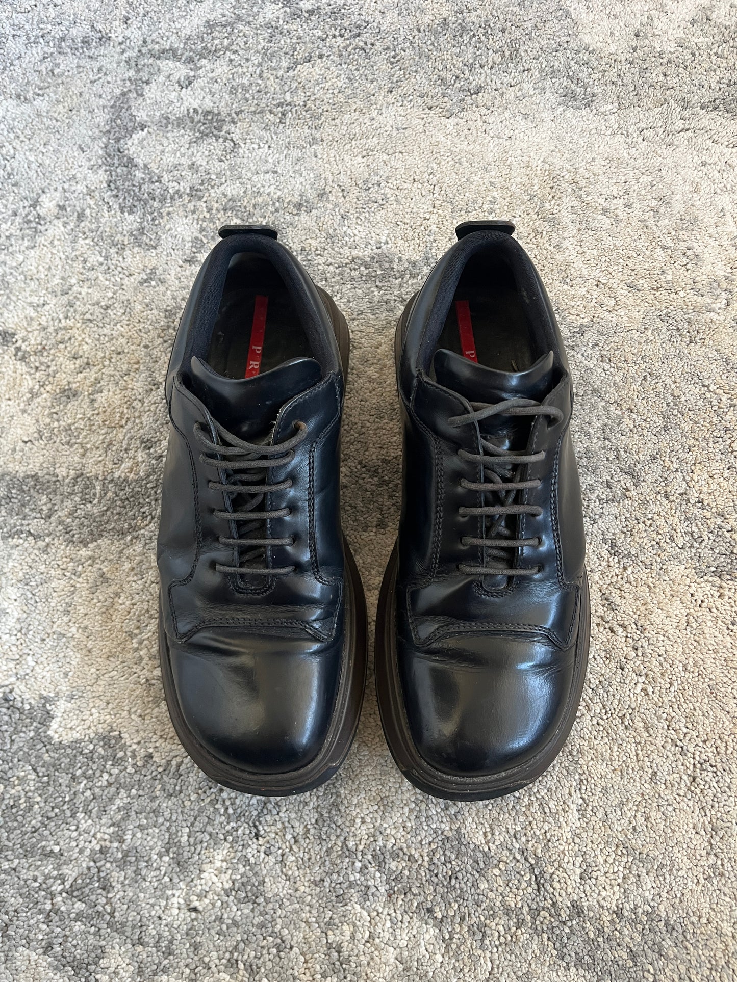 Prada SS2000 leather golf shoes