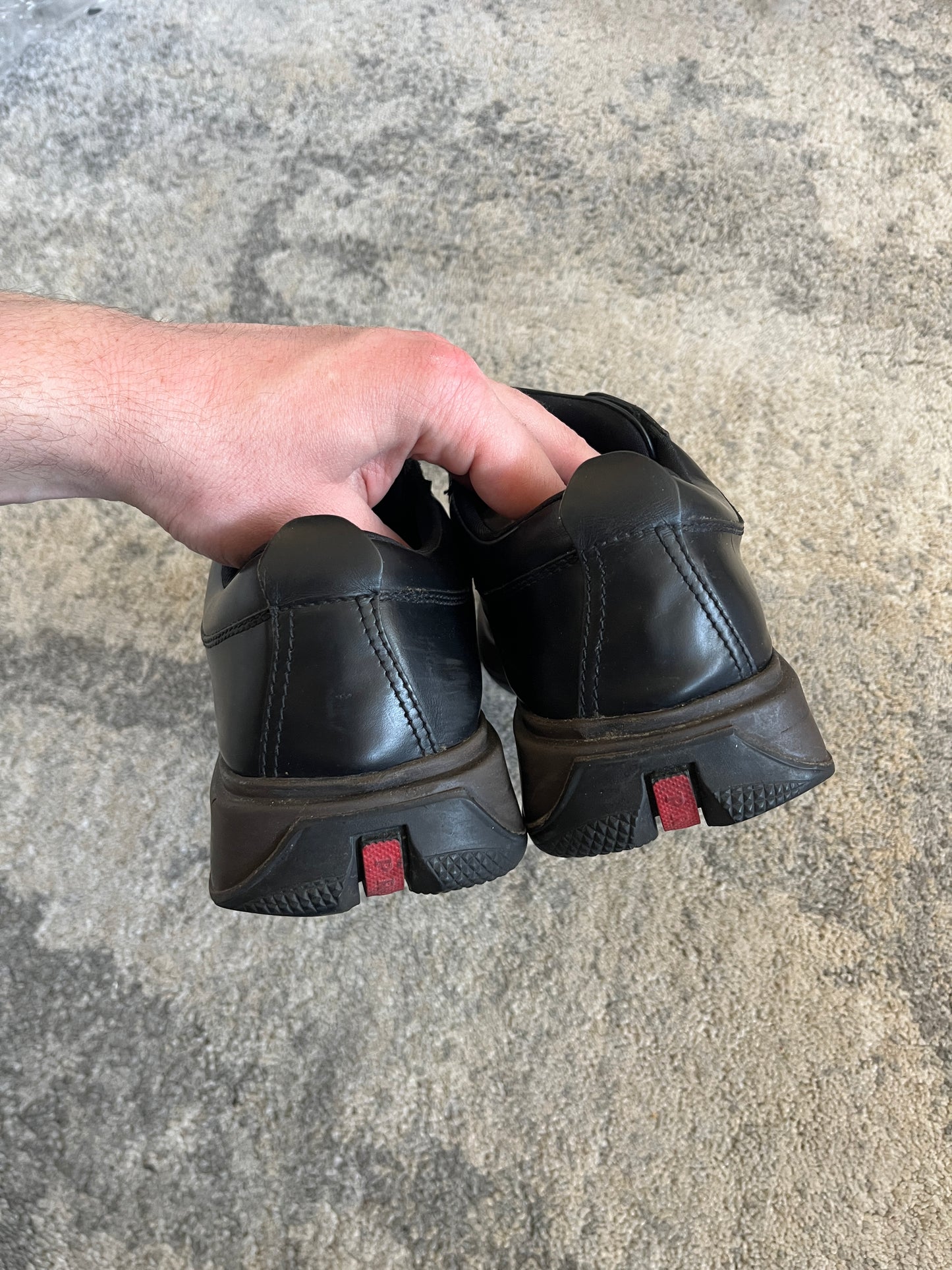 Prada SS2000 leather golf shoes