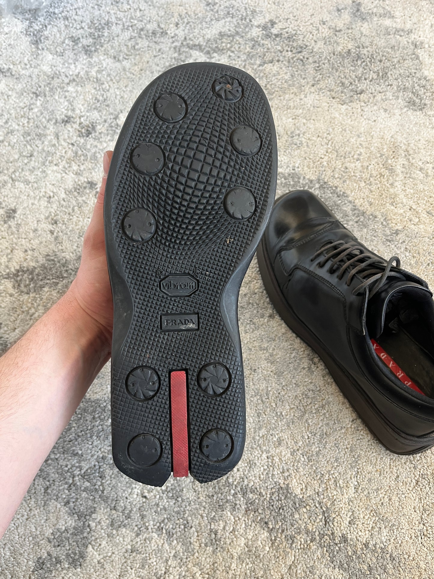 Prada SS2000 leather golf shoes