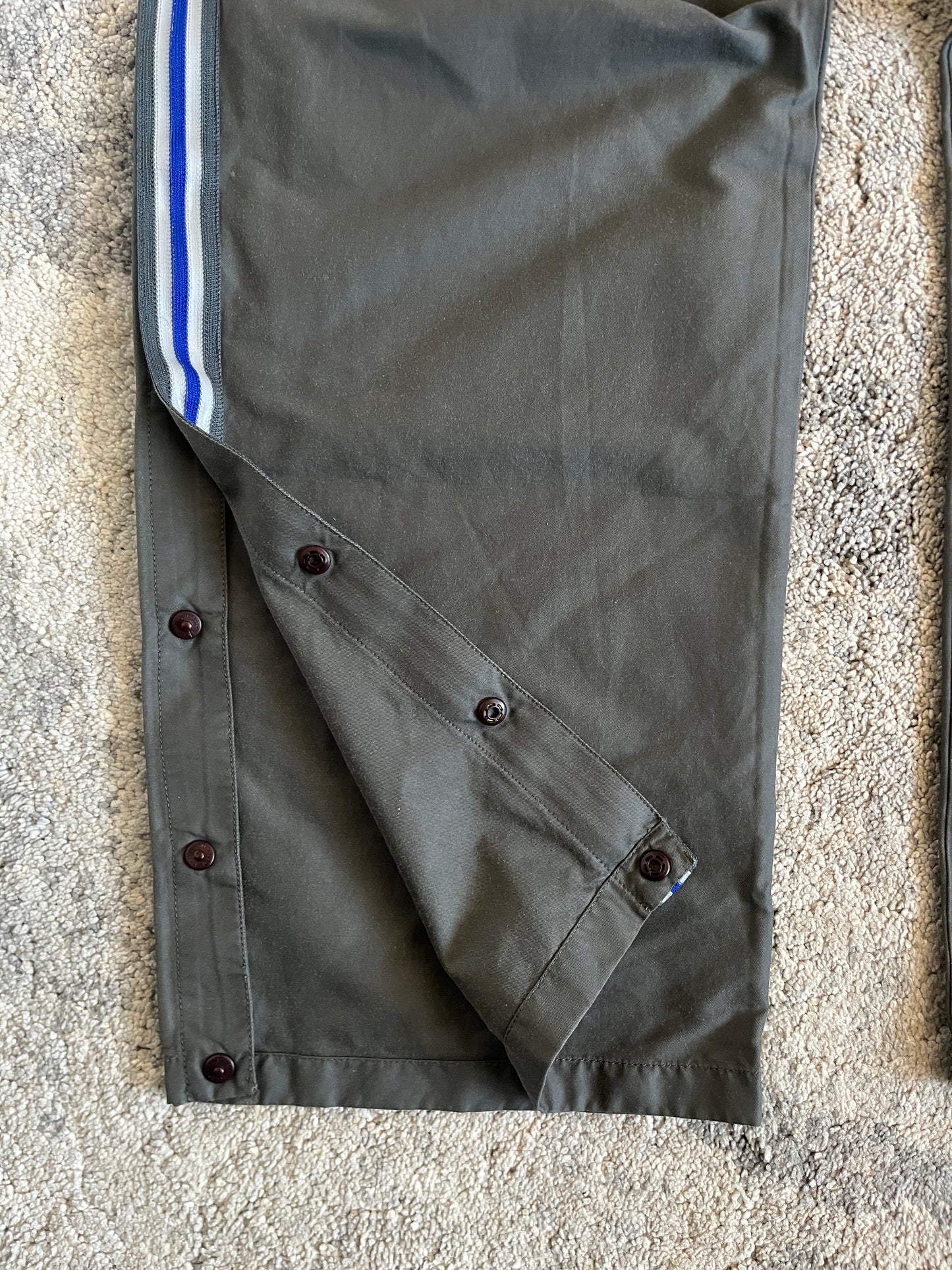 Prada SS2000 strippes nylon pants