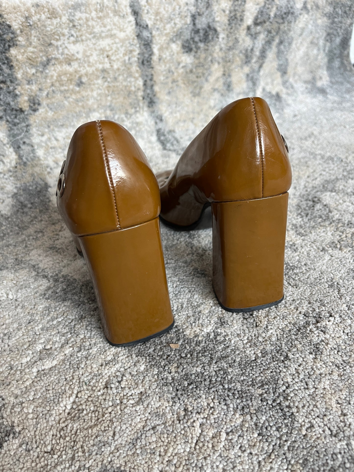 Prada 1999 holes leather heels
