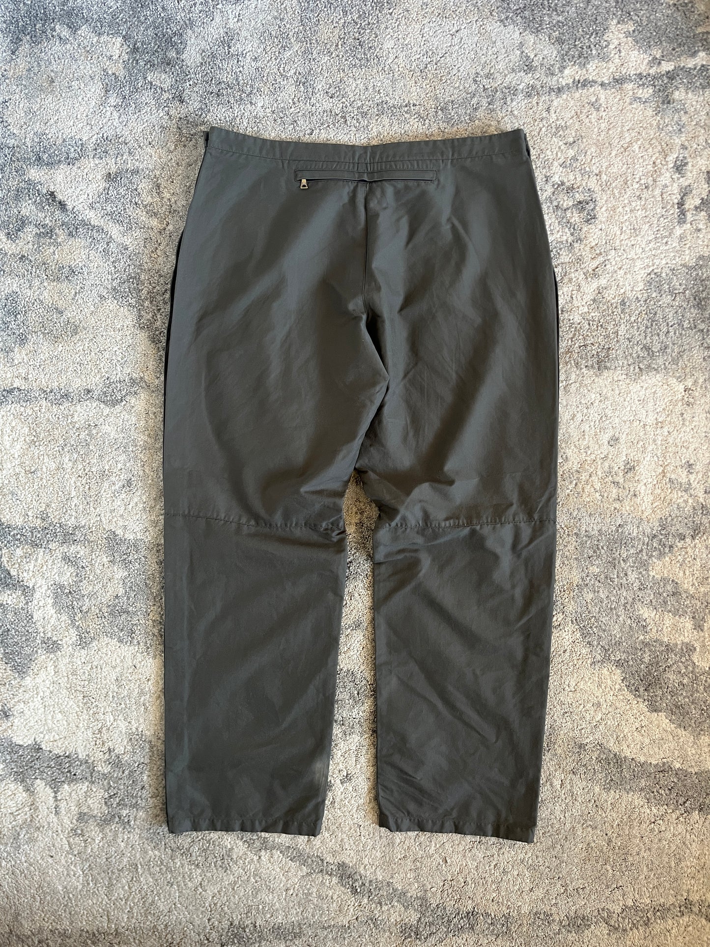 Prada SS2000 strippes nylon pants