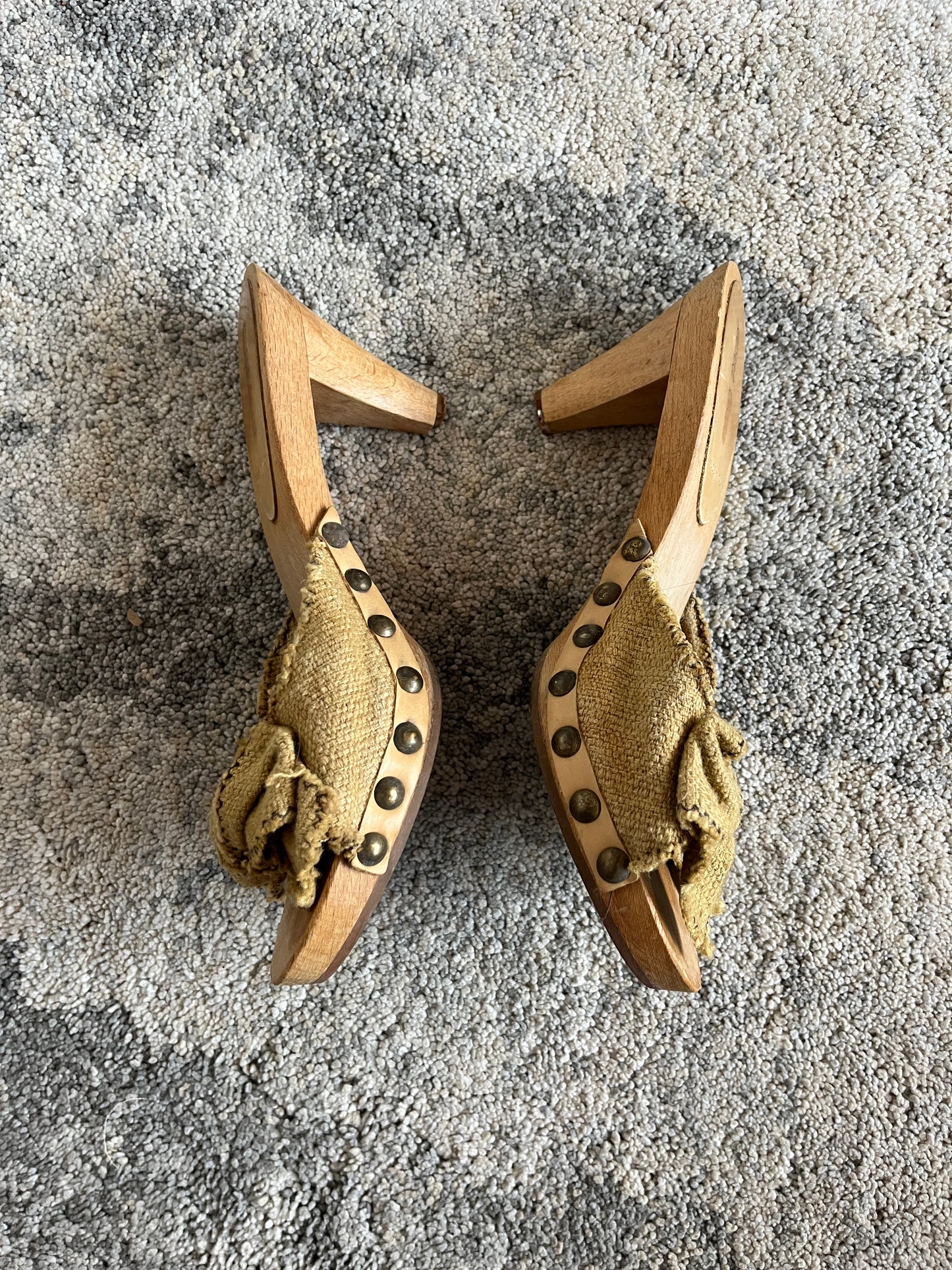 Miu Miu 2000's wood mules