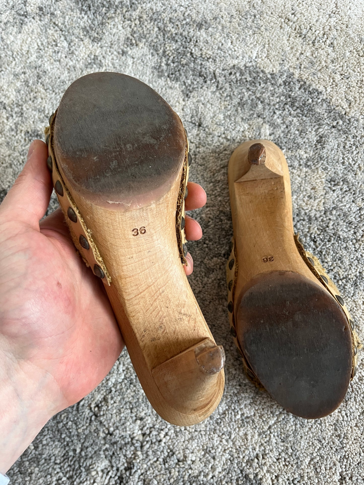 Miu Miu 2000's wood mules