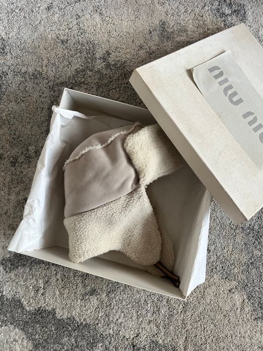 Miu Miu FW1999 shearling trapper hat