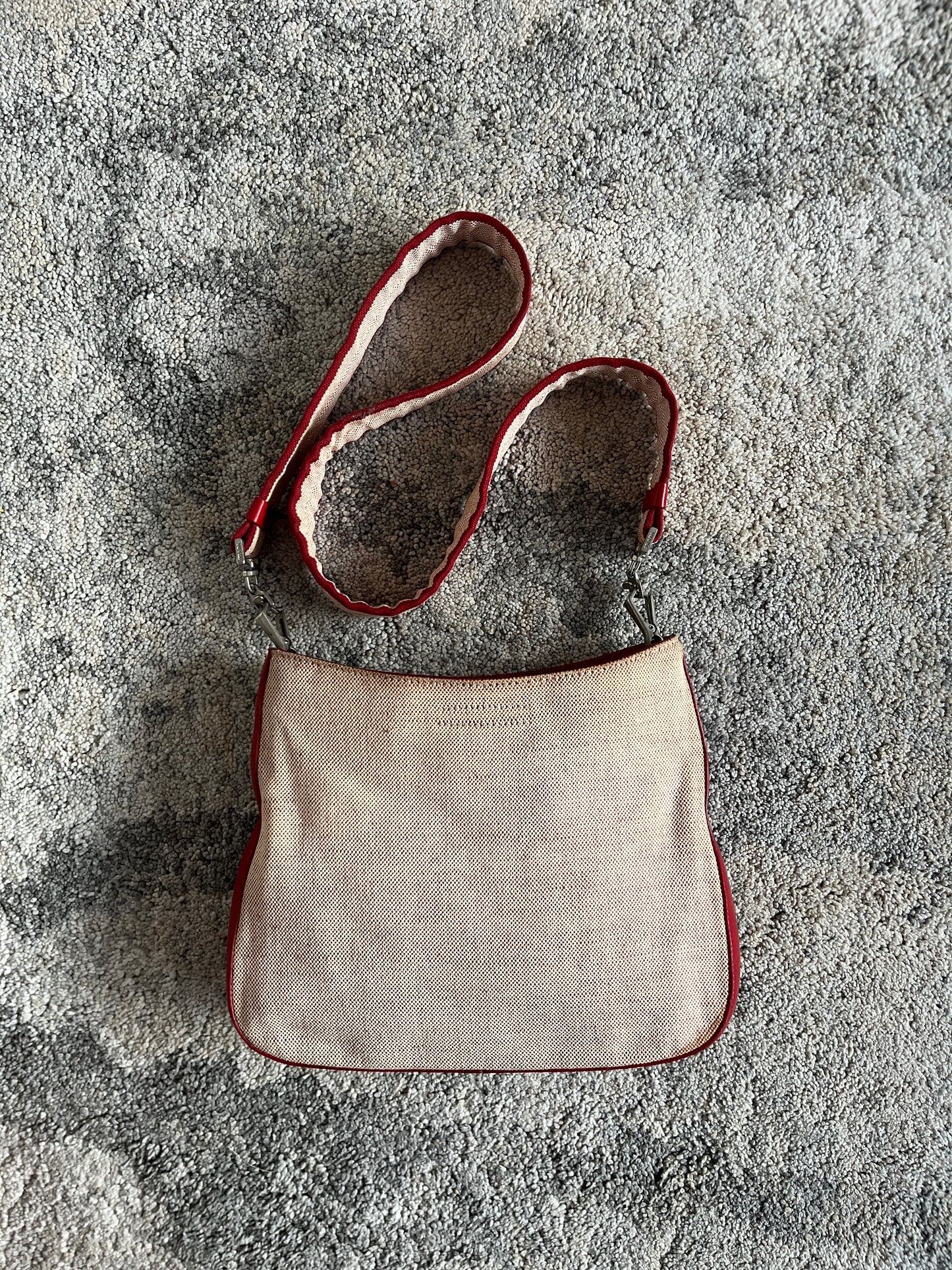 Prada SS1999 linen shoulder bag