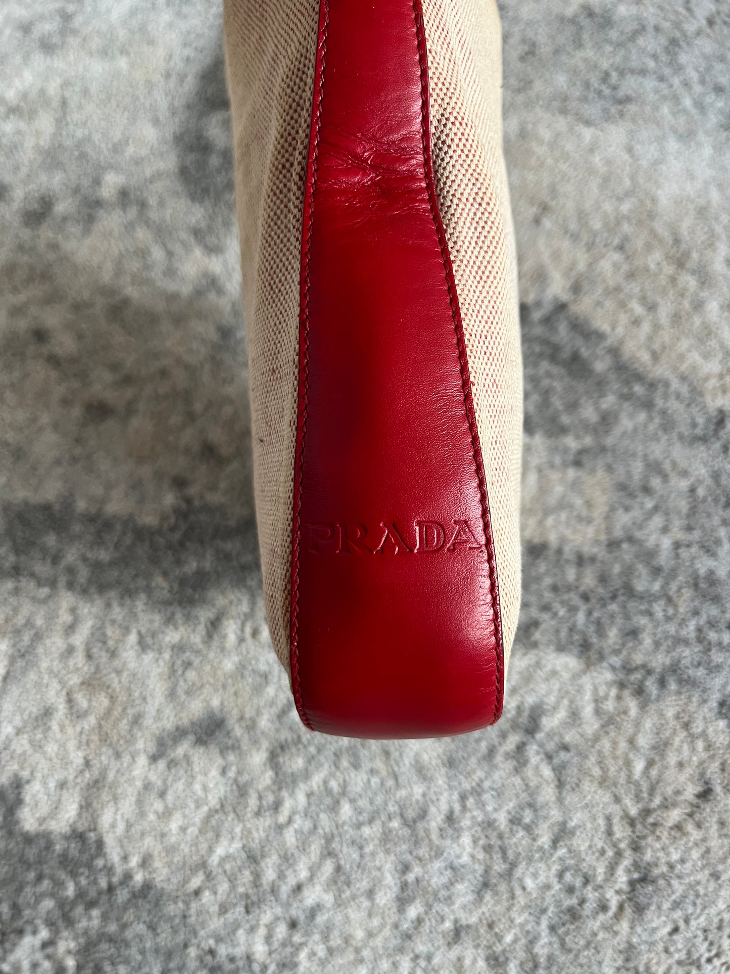 Prada SS1999 linen shoulder bag