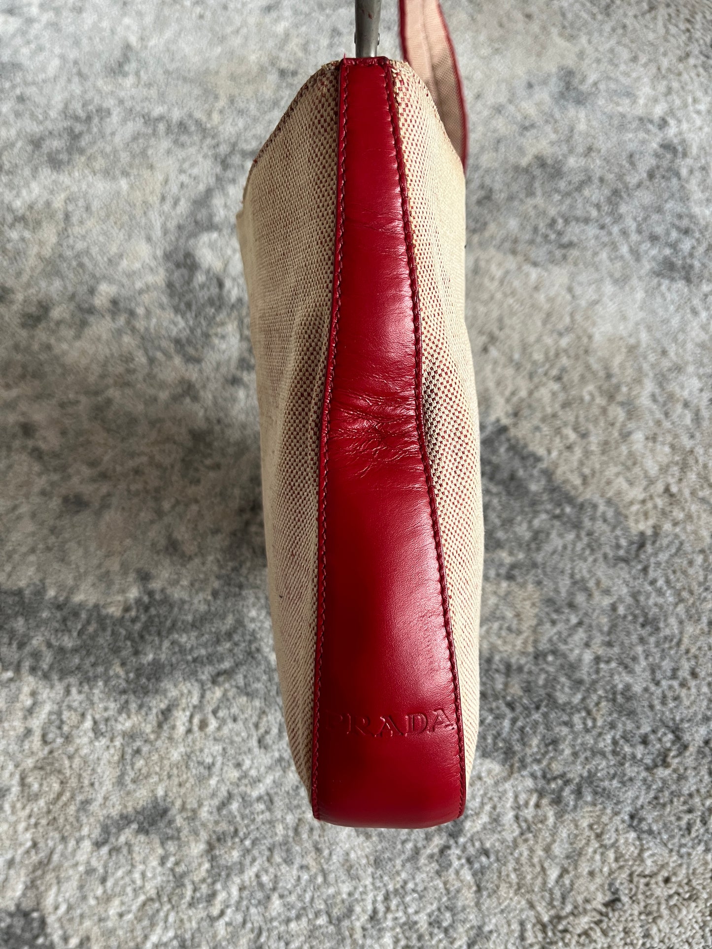 Prada SS1999 linen shoulder bag