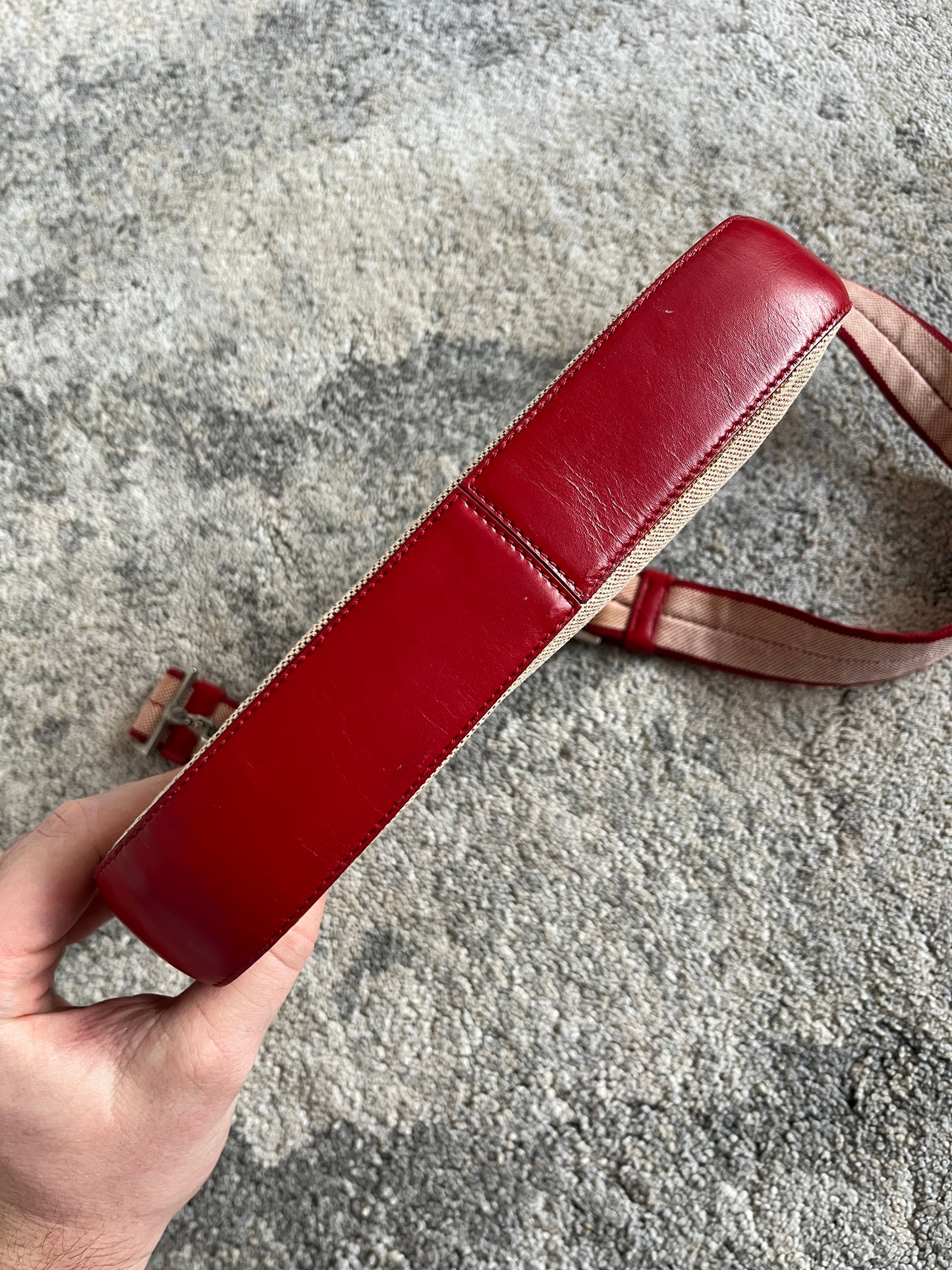 Prada SS1999 linen shoulder bag