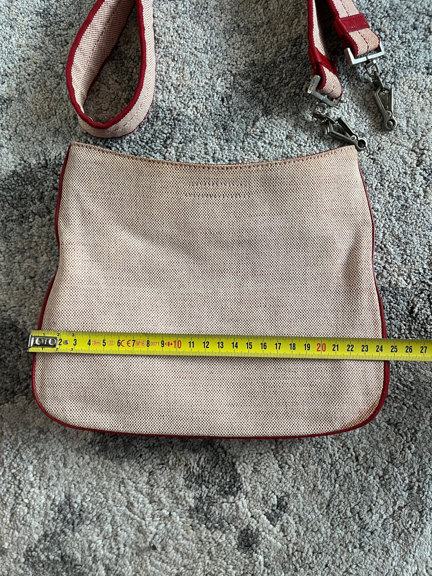 Prada SS1999 linen shoulder bag