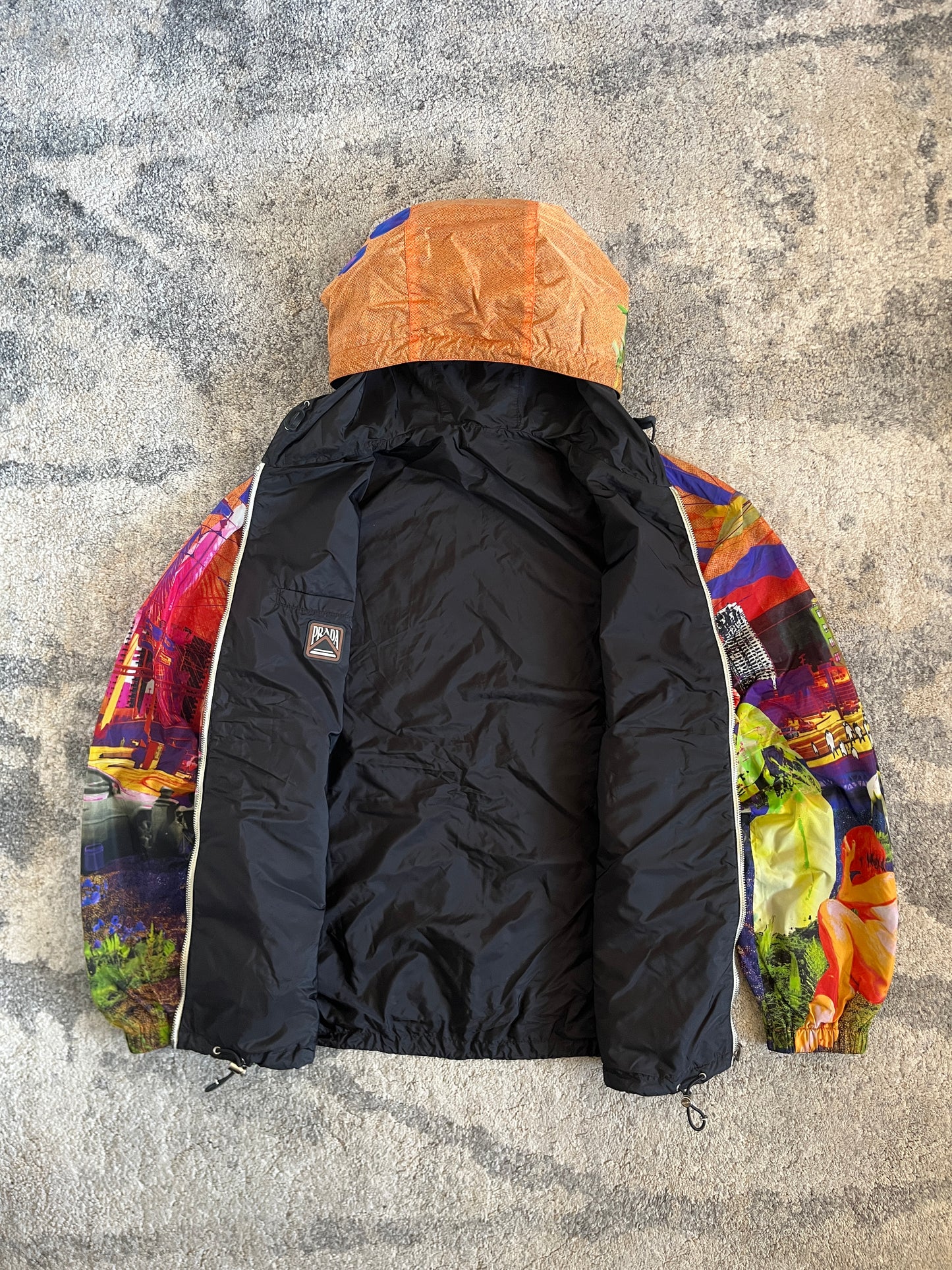 Prada 2018 nylon reversible psychedelic jacket