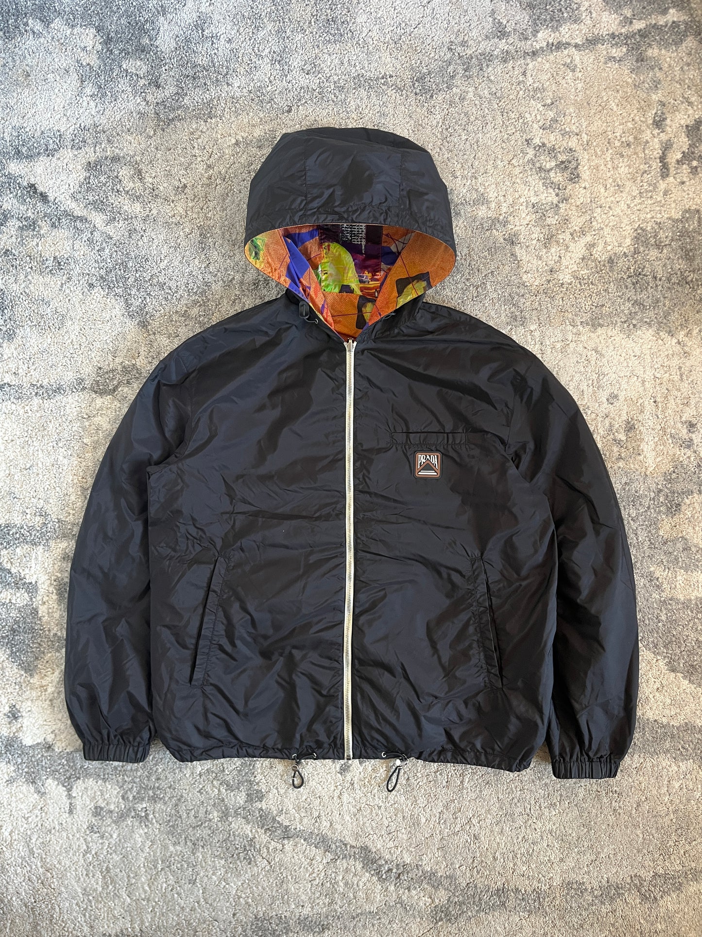 Prada 2018 nylon reversible psychedelic jacket