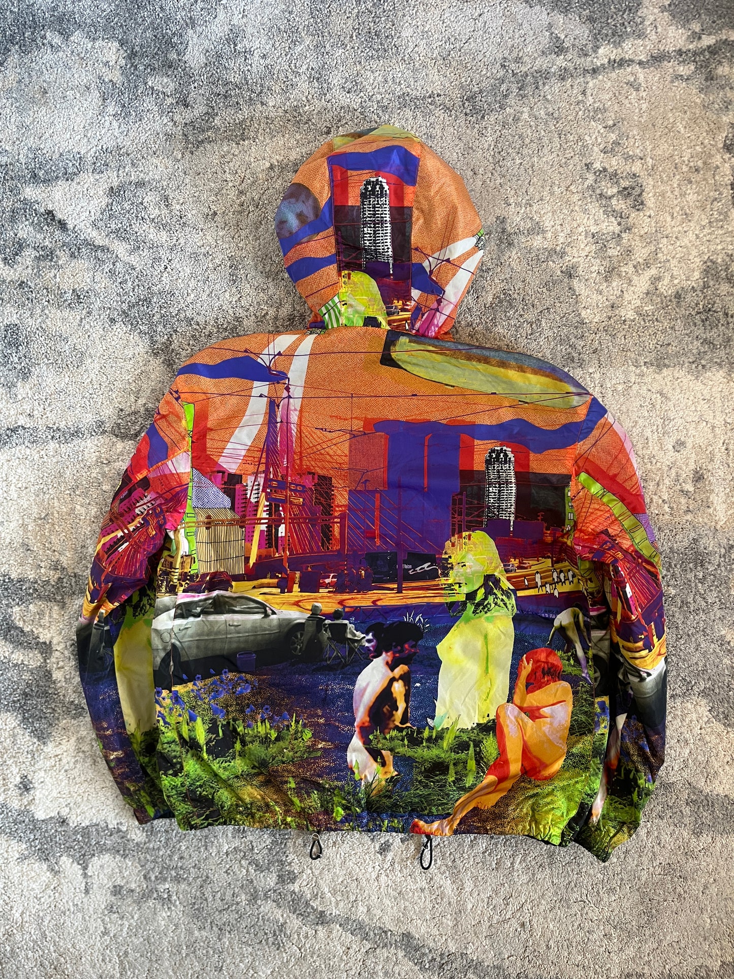 Prada 2018 nylon reversible psychedelic jacket