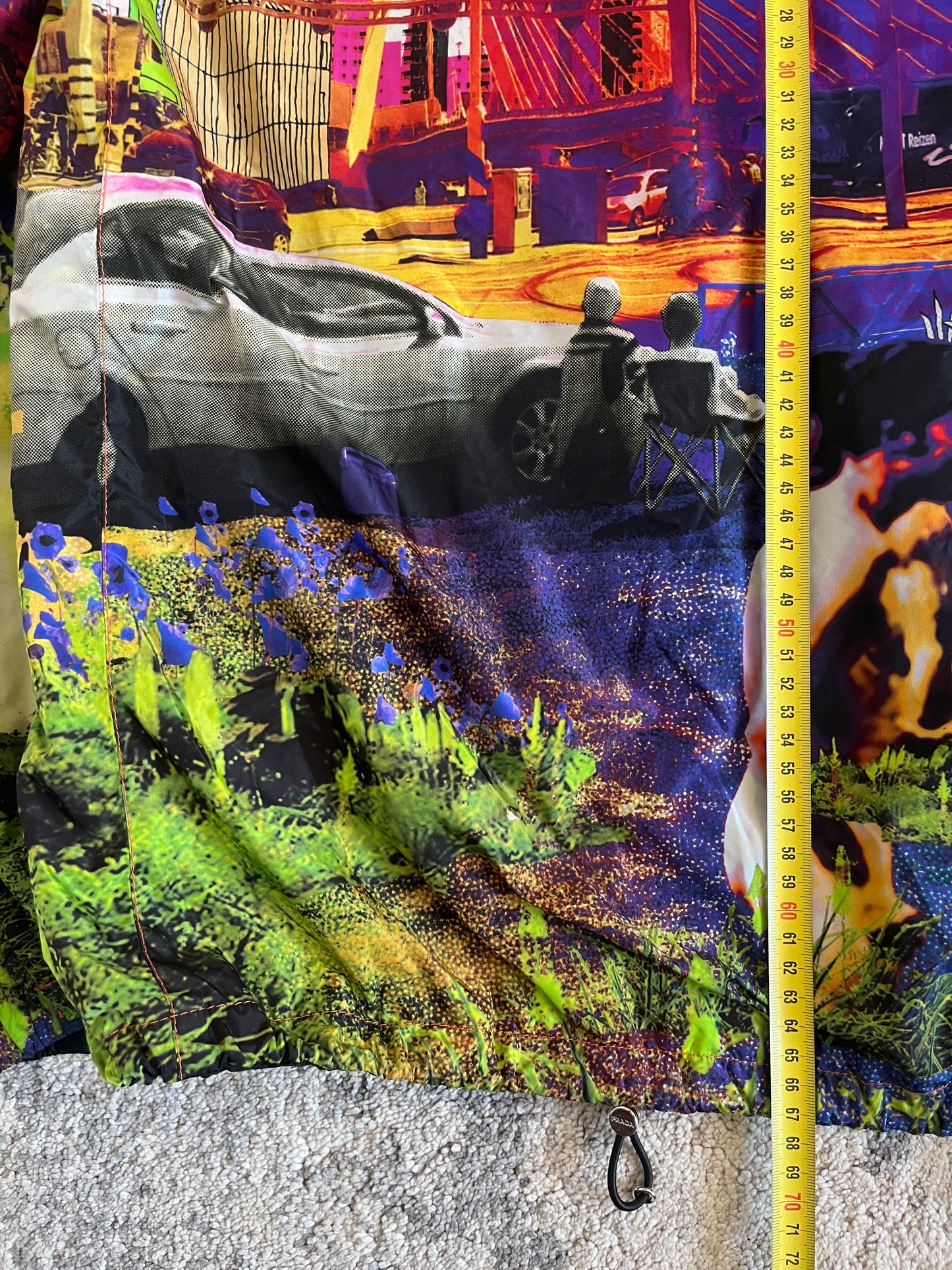 Prada 2018 nylon reversible psychedelic jacket