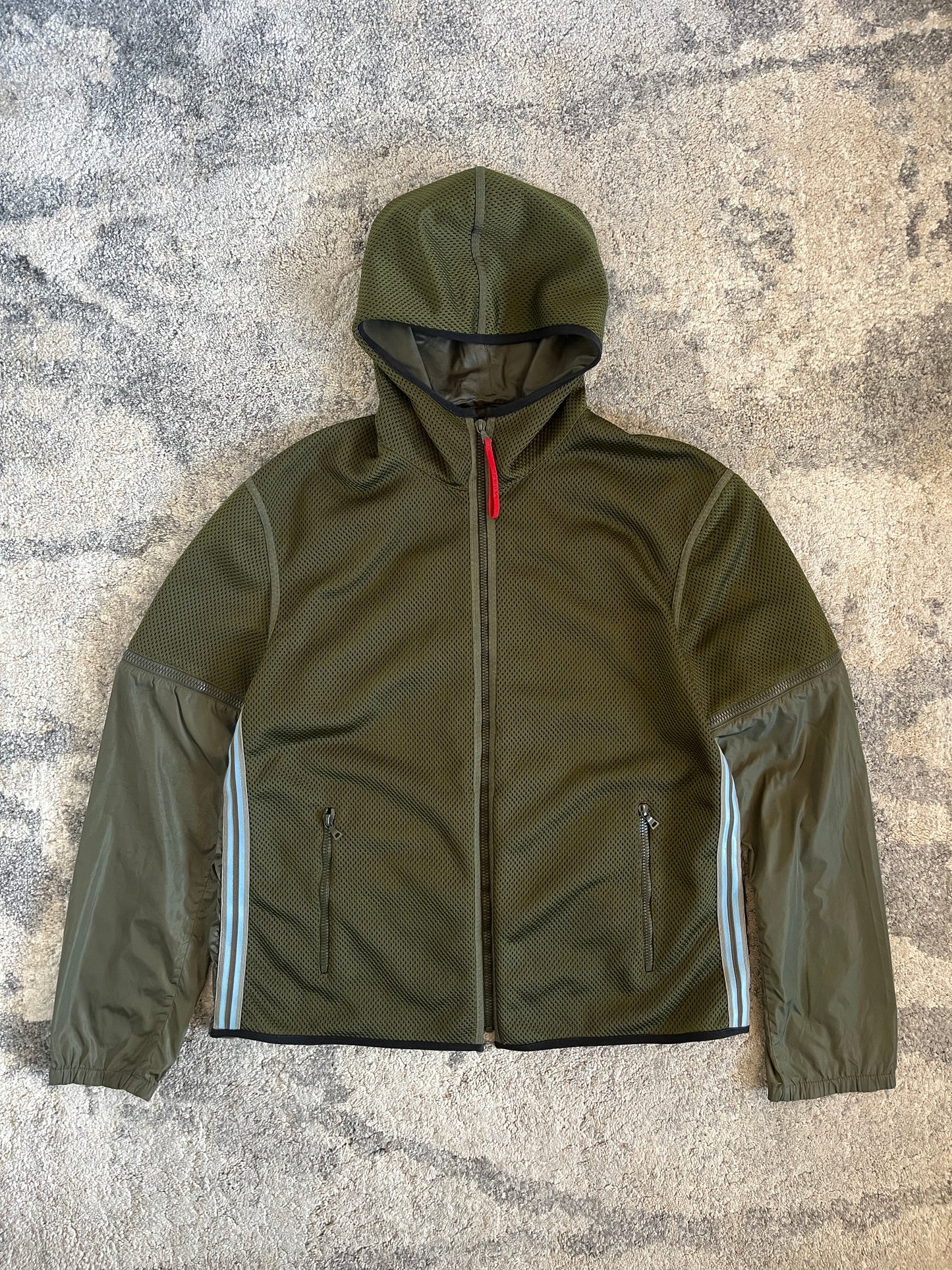 Prada SS2000 mesh& nylon convertible jacket