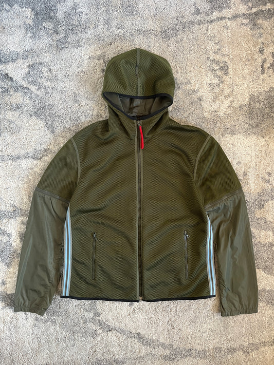 Prada SS2000 mesh& nylon convertible jacket