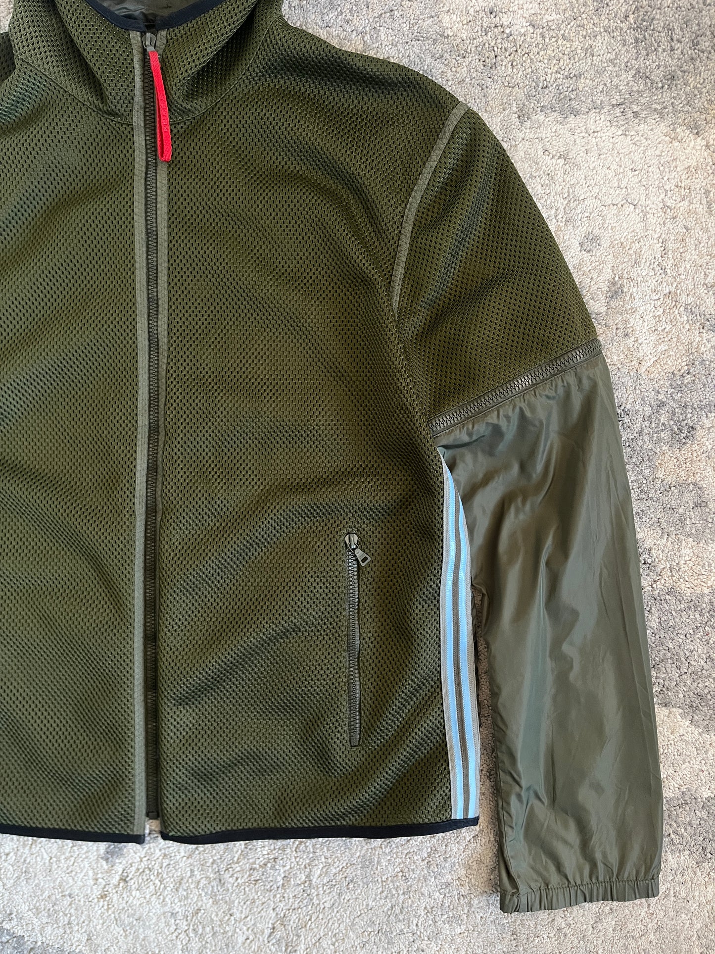 Prada SS2000 mesh& nylon convertible jacket