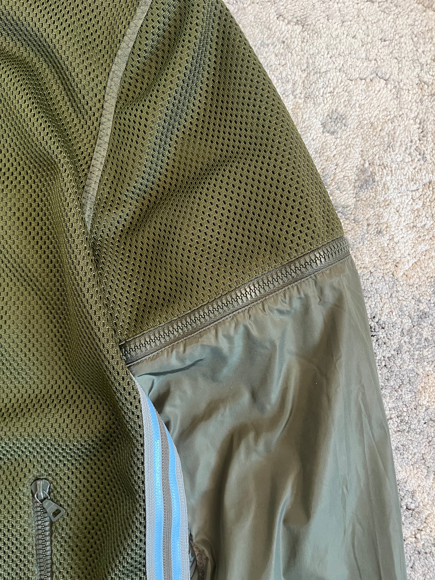 Prada SS2000 mesh& nylon convertible jacket