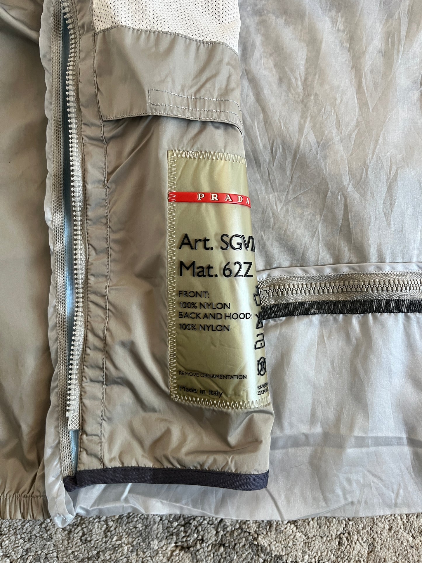 Prada SS2000 nylon jacket