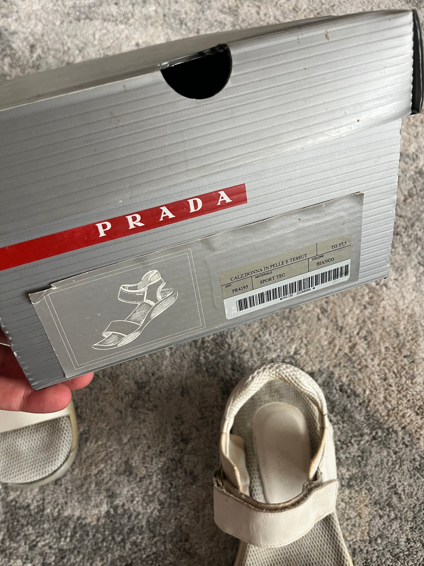 Prada SS1999 leather sandals