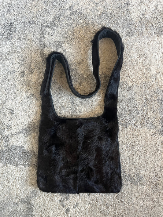 Prada FW1999 fur reversible cross body bag