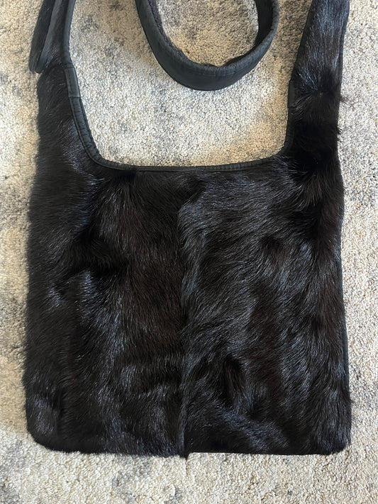 Prada FW1999 fur reversible cross body bag