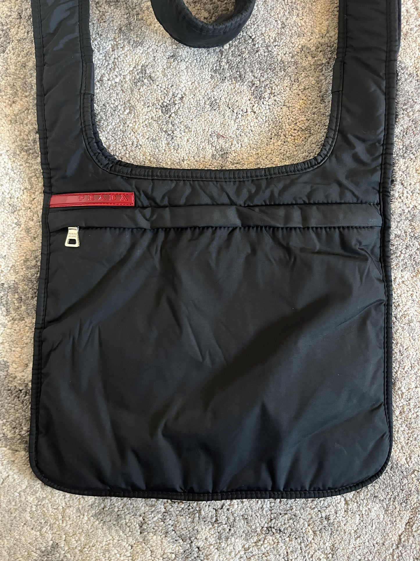 Prada FW1999 fur reversible cross body bag