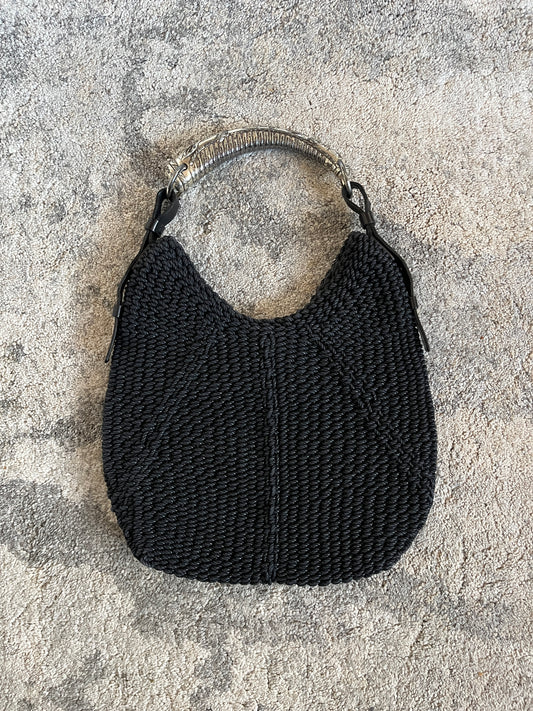 Yves Saint Laurent FW2002 knitted mombasa bag
