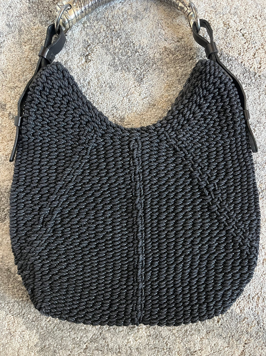 Yves Saint Laurent FW2002 knitted mombasa bag