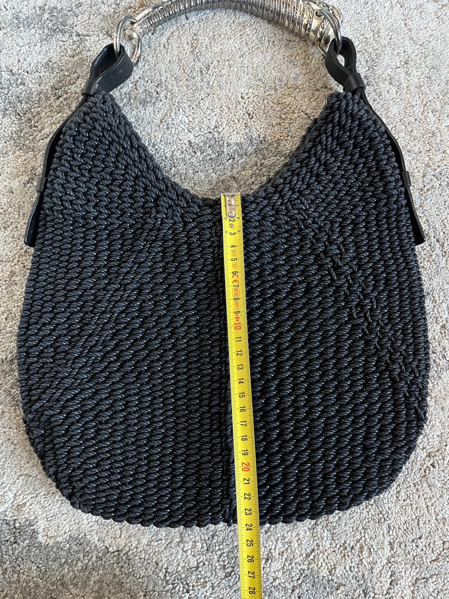Yves Saint Laurent FW2002 knitted mombasa bag