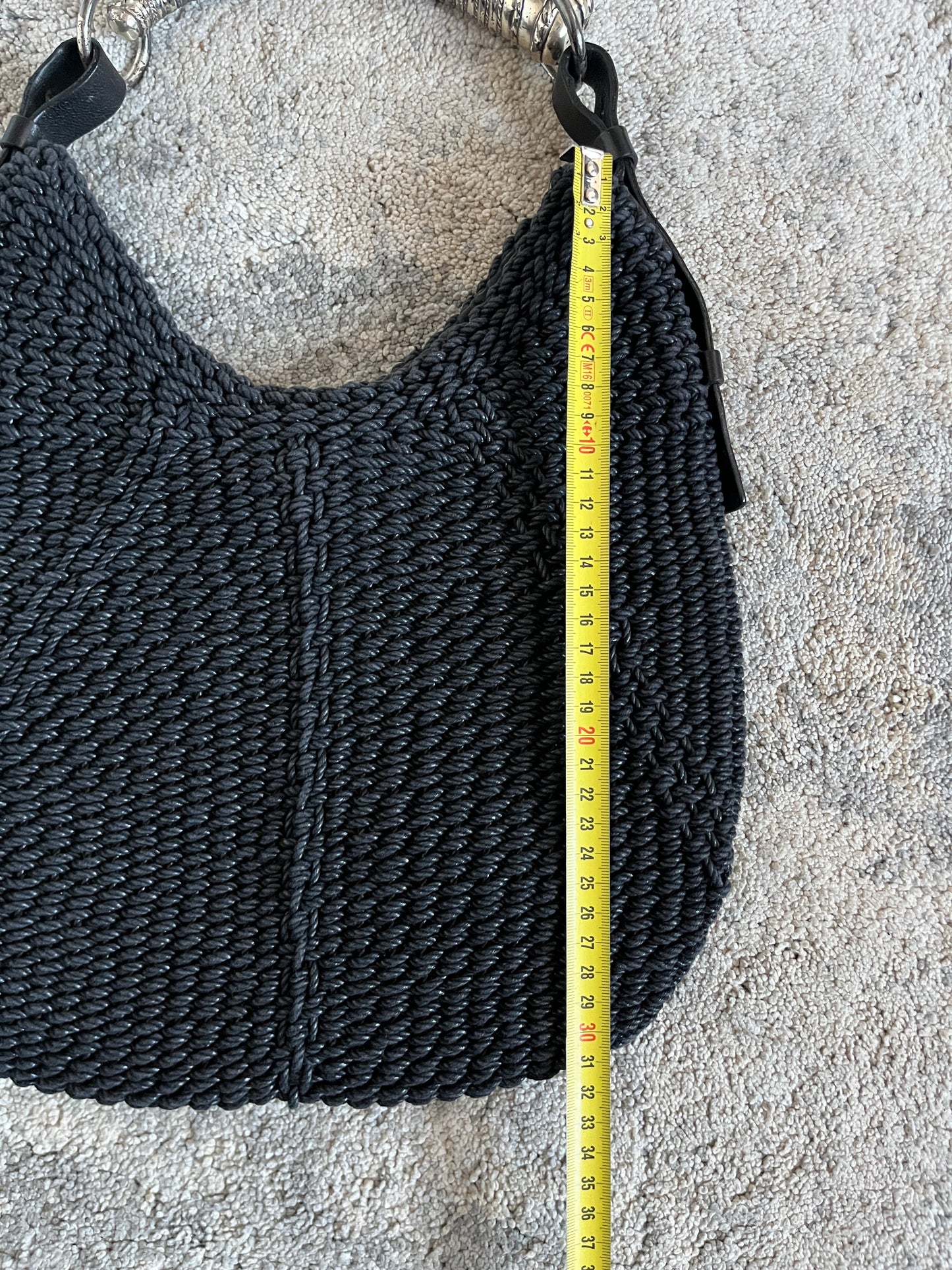 Yves Saint Laurent FW2002 knitted mombasa bag